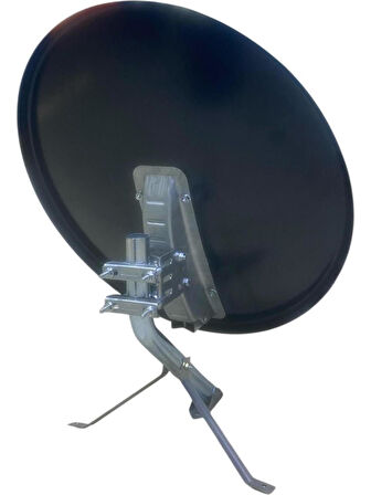 Kalın Saclı Siyah 70 cm Uydu Çanak Anteni