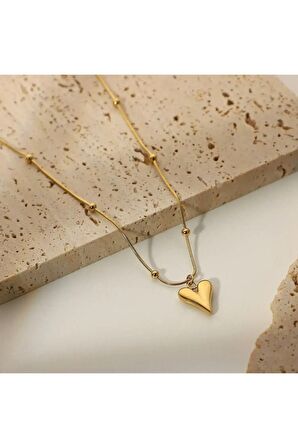 Dorikalı | Kalp Kolye | Paslanmaz - 316l Çelik | Hediye Paketi Yapılır