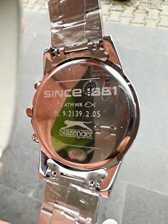 Slazenger kahverengi kadranlı 46 mm çelik erkek kol saati