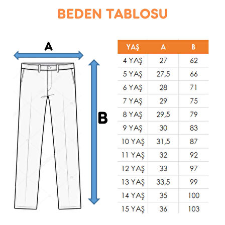 Kız Çocuk Diz Pensli Kot Pantolon 2197