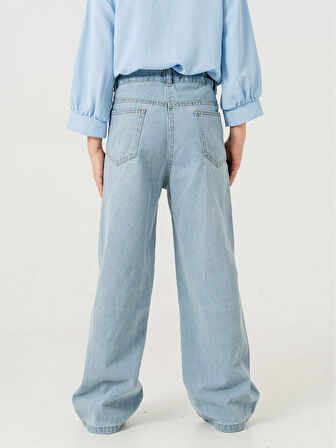 Kız Çocuk Dizi Açık Kot Pantolon 2181