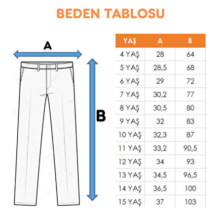 Kız Çocuk Dizi Açık Kot Pantolon 2181
