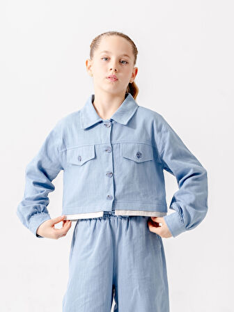 Kız Çocuk Etek Garnili Ceket 1547