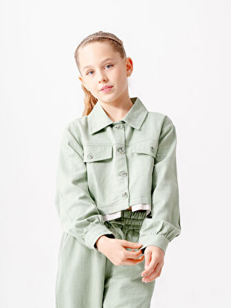 Kız Çocuk Etek Garnili Ceket 1547