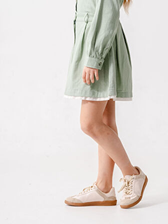 Kız Çocuk Garnili Kot Etek 2603