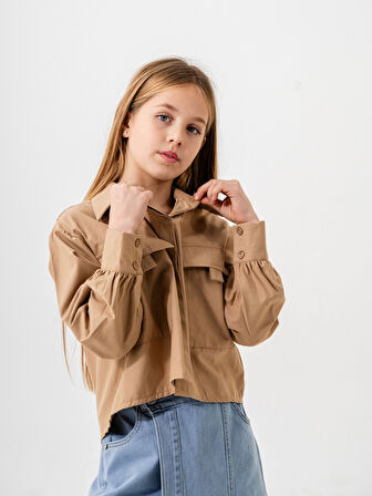 Kız Çocuk Gizli Patlı Gömlek 3161