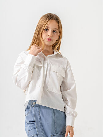 Kız Çocuk Gizli Patlı Gömlek 3161