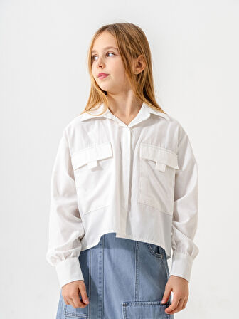 Kız Çocuk Gizli Patlı Gömlek 3161