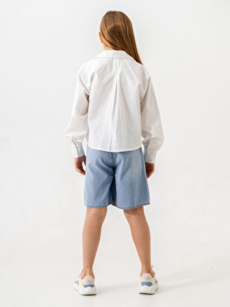 Kız Çocuk Gizli Patlı Gömlek 3161