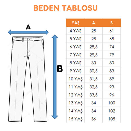Kız Çocuk İspanyol Kot Pantolon 2190