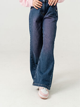 Kız Çocuk İspanyol Kot Pantolon 2190