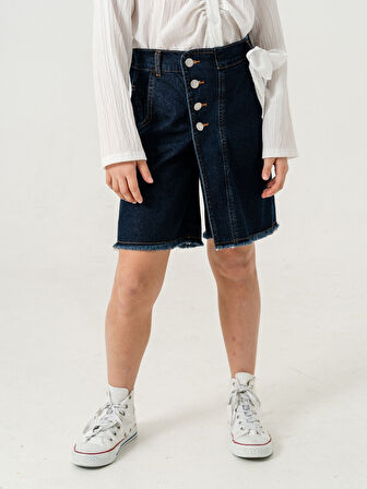 Kız Çocuk Kot Şort Etek 2856