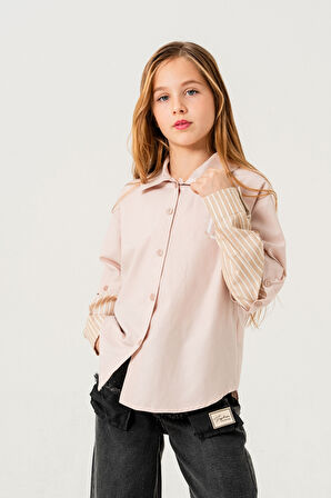 Kız Çocuk Kolu Çıkabilen Gömlek 3153