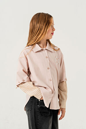 Kız Çocuk Kolu Çıkabilen Gömlek 3153