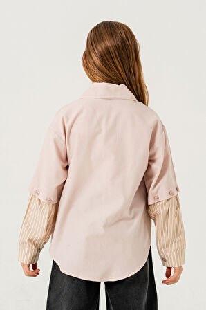 Kız Çocuk Kolu Çıkabilen Gömlek 3153