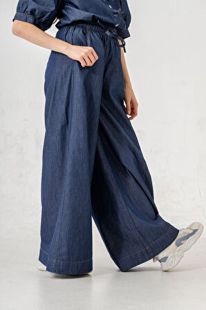 Kız Çocuk Lastikli Kot Pantolon 2206