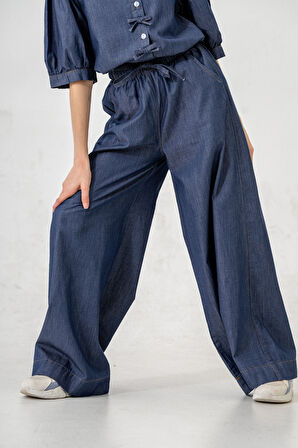 Kız Çocuk Lastikli Kot Pantolon 2206