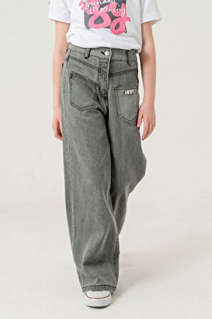 Kız Çocuk Ön Cepli Kot Pantolon 2179