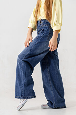 Kız Çocuk Ön Cepli Kot Pantolon 2179