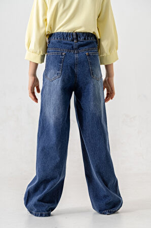 Kız Çocuk Ön Cepli Kot Pantolon 2179