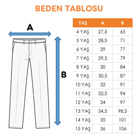Kız Çocuk Ön Cepli Kot Pantolon 2179