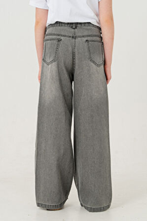 Kız Çocuk Ön Kuşgözlü Kot Pantolon 2182