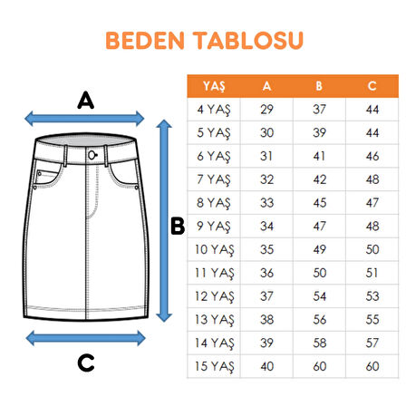 Kız Çocuk Paraşüt Etek 2950