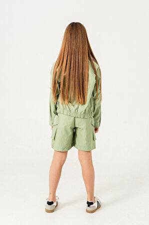 Kız Çocuk Paraşüt Şort 2855