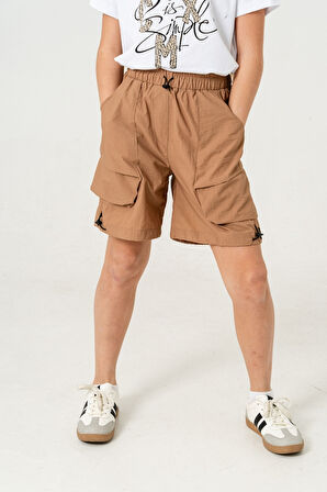 Kız Çocuk Paraşüt Şort 2855