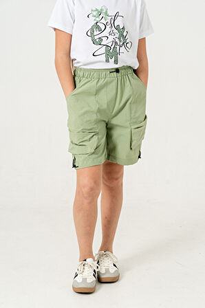 Kız Çocuk Paraşüt Şort 2855