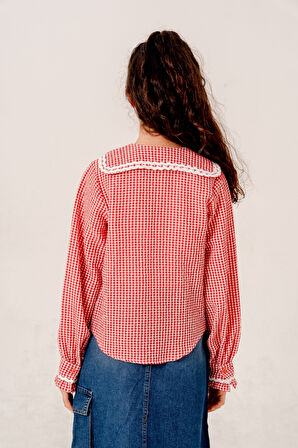 Kız Çocuk Su Taşlı Gömlek T-Shirt İkili Takım 1805