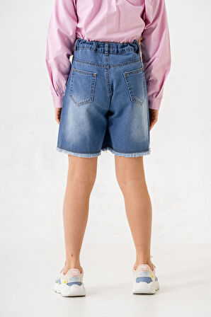 Kız Çocuk Taşlı Şort Etek 2863