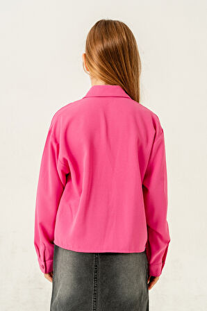 Kız Çocuk Torba Cepli Gömlek 3150