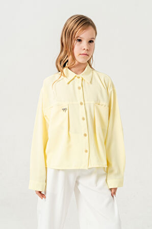 Kız Çocuk Torba Cepli Gömlek 3150