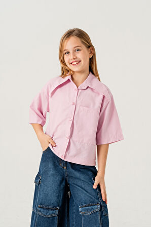 Kız Çocuk Uzun Yakalı Gömlek 3157