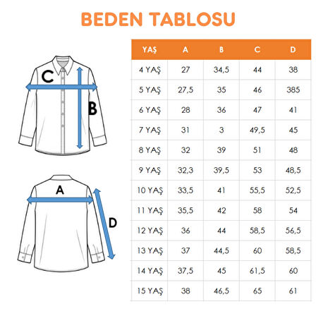 Kız Çocuk Yaka Bağcıklı Gömlek 3146
