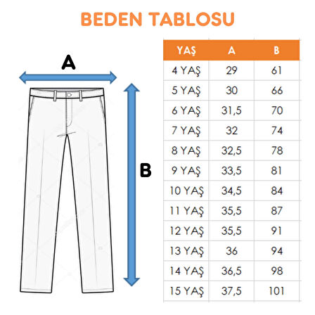 Kız Çocuk Bel Kordonlu Kot Pantolon 2198