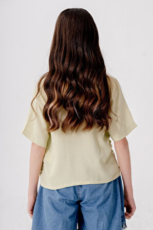 Kız Çocuk Büzgülü Gömlek 3165