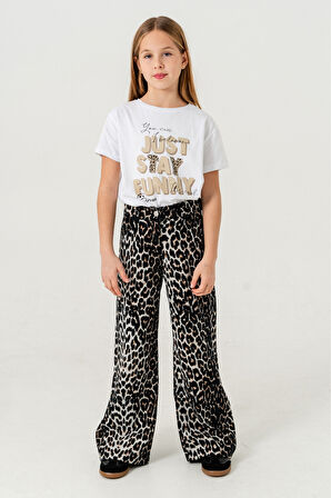 Kız Çocuk Leopar Kız Çocuk Pantolon 2561