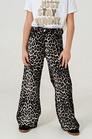 Kız Çocuk Leopar Kız Çocuk Pantolon 2561