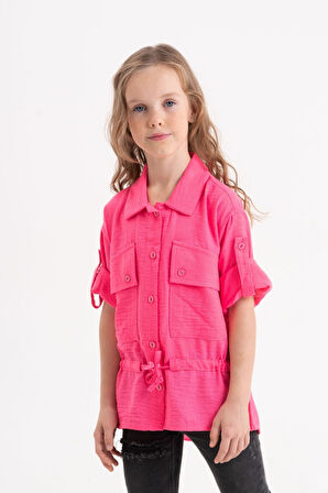 Kız Çocuk Kuşaklı Gömlek 3080