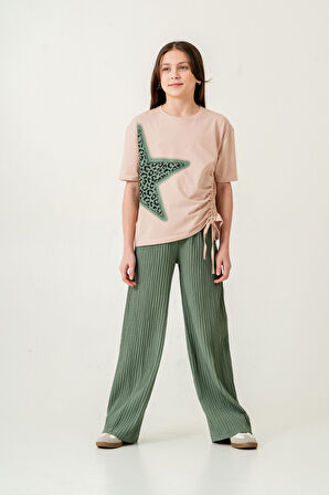 Kız Çocuk  Mıu Taşlı İkili Dokuma Takım 7276