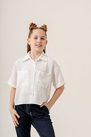 Kız Çocuk Duble Kol Gömlek 3169