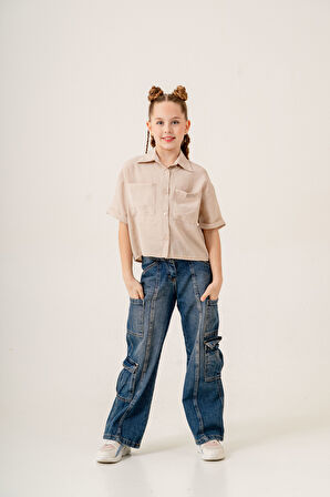 Kız Çocuk Duble Kol Gömlek 3169