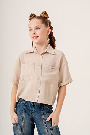 Kız Çocuk Duble Kol Gömlek 3169