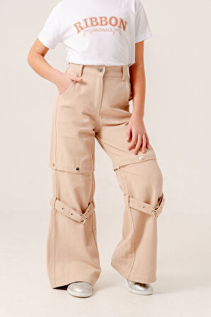 Kız Çocuk Şort Keten Pantolon 2568