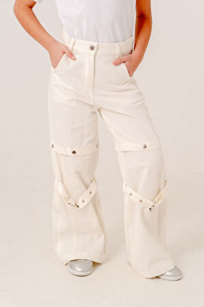 Kız Çocuk Şort Keten Pantolon 2568