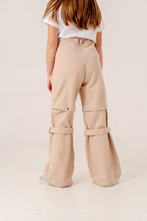 Kız Çocuk Şort Keten Pantolon 2568