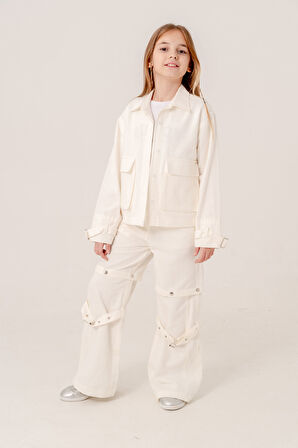 Kız Çocuk Şort Keten Pantolon 2568