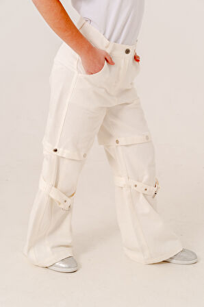 Kız Çocuk Şort Keten Pantolon 2568